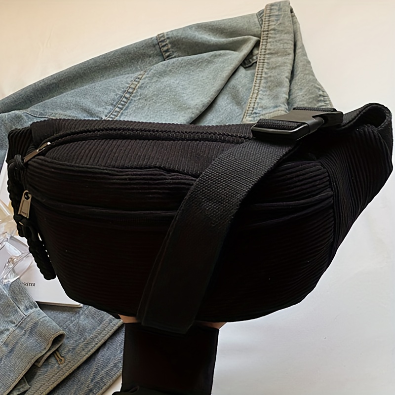 TEMU Un nouveau sac à bandoulière élégant en velours de couleur unie pour femmes, doté d'une grande décontractée avec de multiples compartiments.