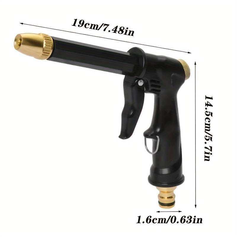 high pressure car wash hose set with telescopic spray gun durable abs resin no battery needed perfect for home garden cleaning details 5