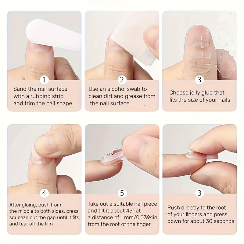 24pcs Press On Nails, Short Square Fake Nail Set For Women &, Handmade Removable Artificial Nails, Perfect Gift For Ladies