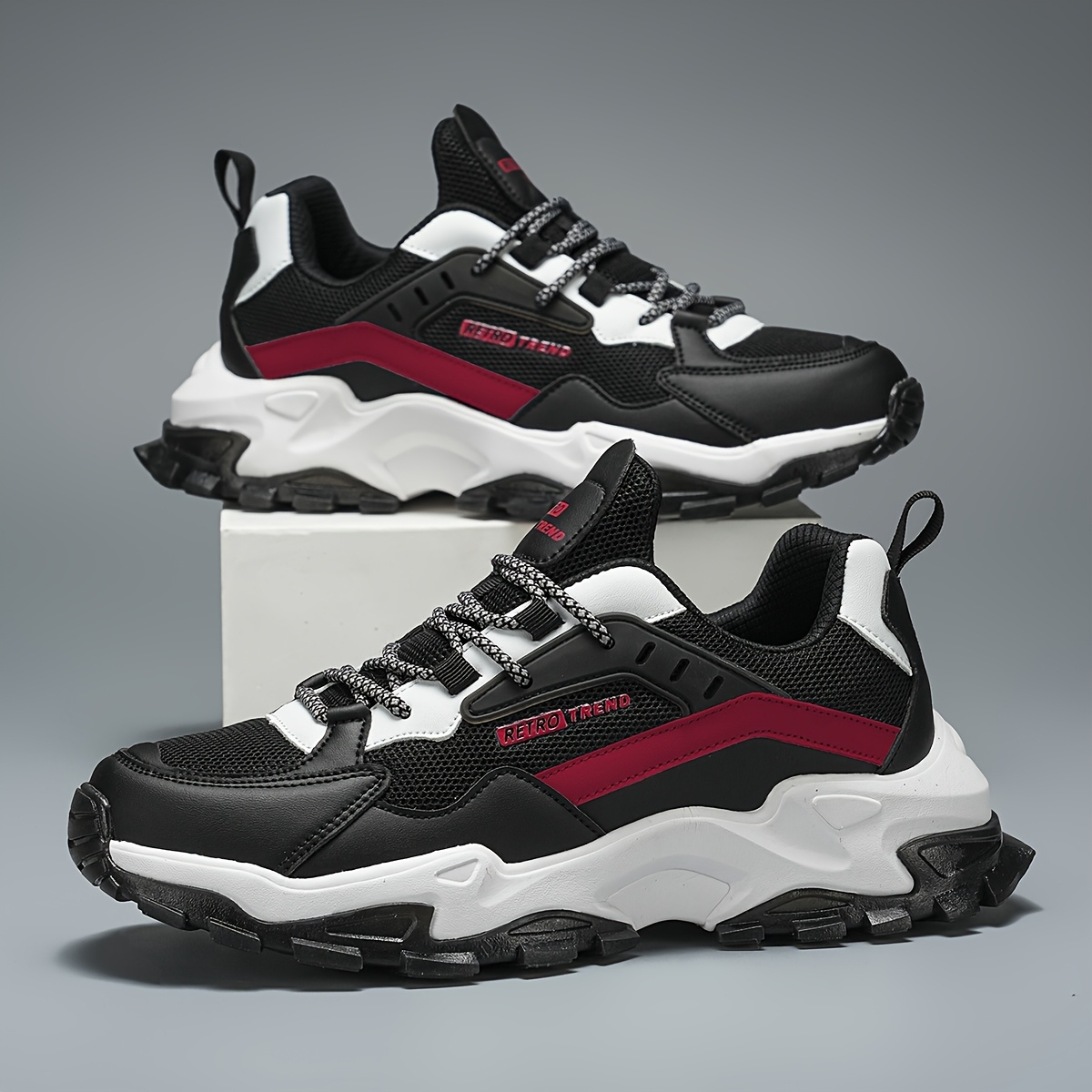 breathable mesh running shoes stylish comfortable - Temu Italy display picture 2