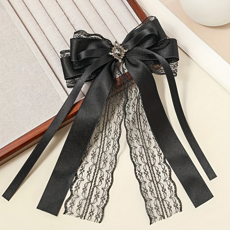 TEMU 1 Stück Damen Bohemian Schleifen-Haarspange für Zöpfe – Elegante Schleifen-Haarspange für Pferdeschwänze, Dutts, Hochzeiten, Casual Outfits