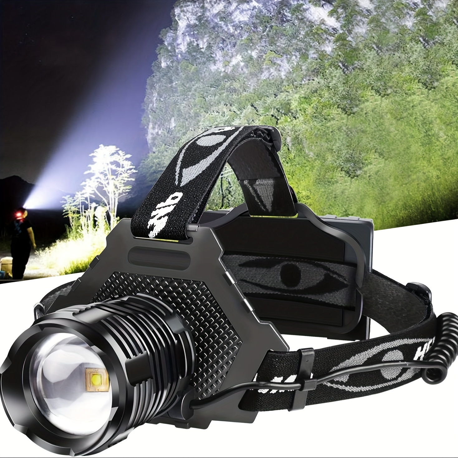 Led Rechargeable Headlight High Lumens Super Bright 5 Modes - Temu