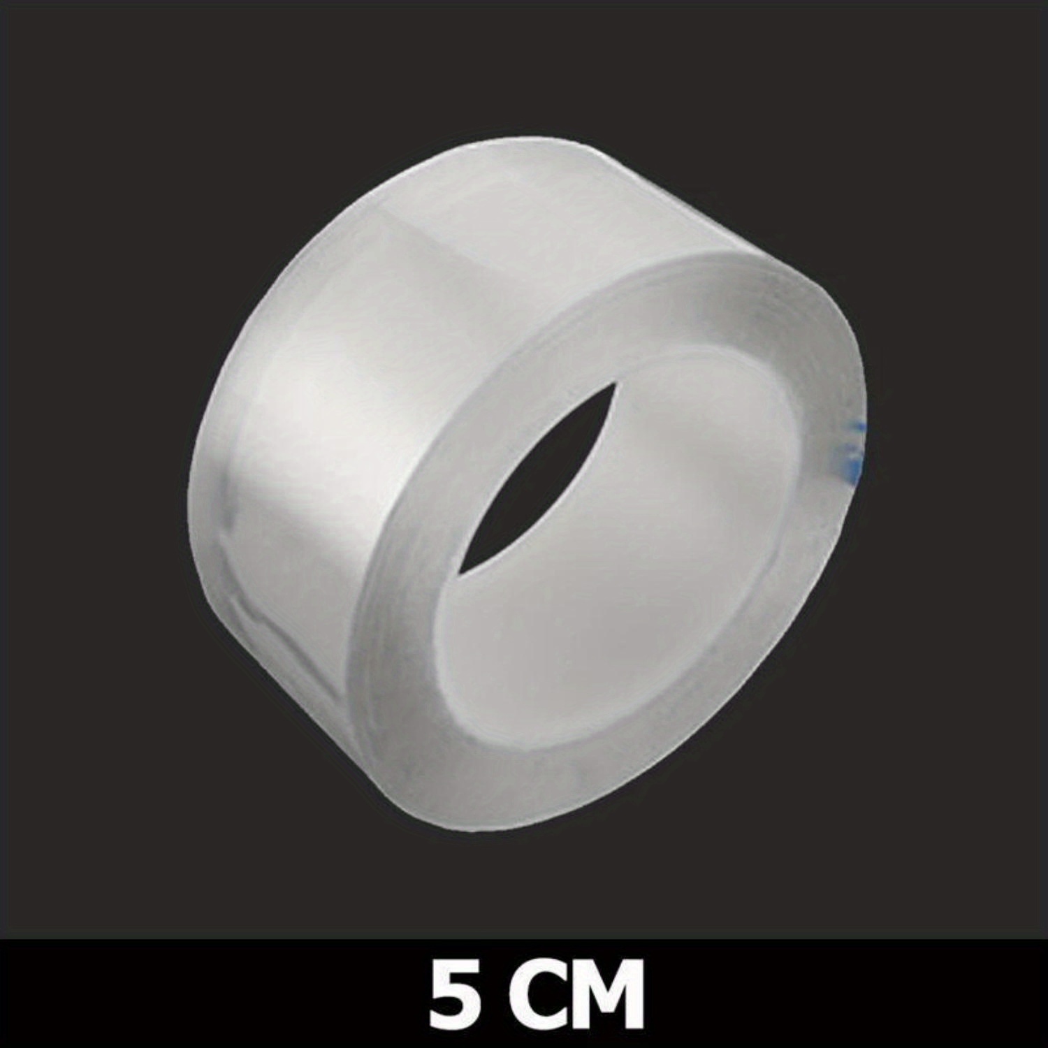 TEMU 1pc Kitchen Tape 5.0 Meters Self-adhesive, Transparent Acrylic Nano, Suitable For Sink Crevices, Durable Material, Ideal For Household