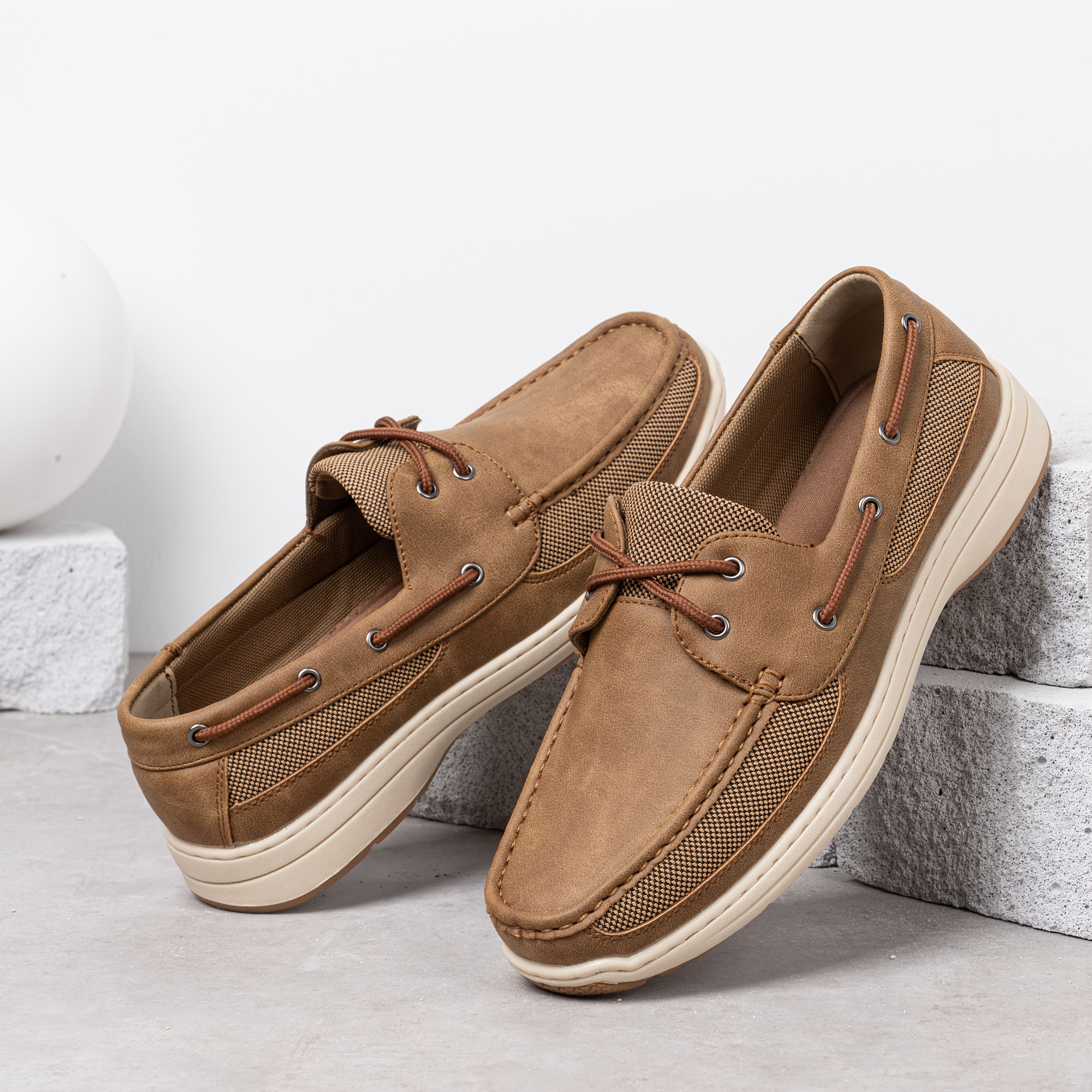 tan loafers sold on Temu United States display picture 1