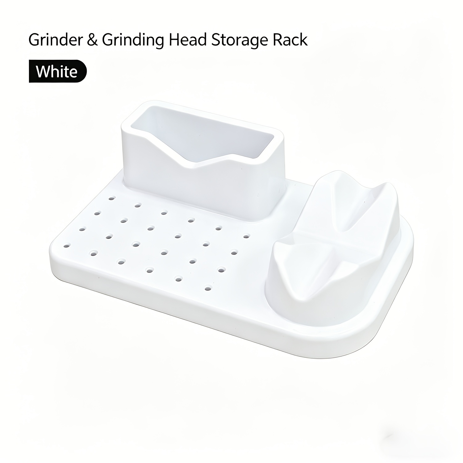 TEMU Nail Drill Bit Holder And Organizer, 24 Hole Base With Holder For Nail Drill Machine And Grinding Pen, Desktop Storage Case For Nail , Use And