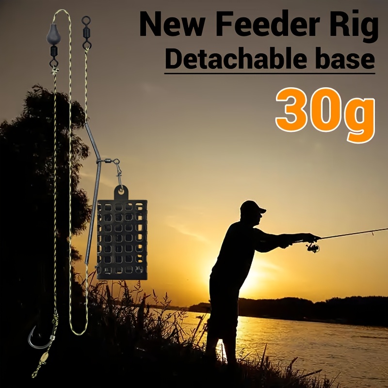 Method Feeder With Detachable Base | High Capacity Carp Fishing Feeders | 10g-60g Weight Range | Bait Cage Set