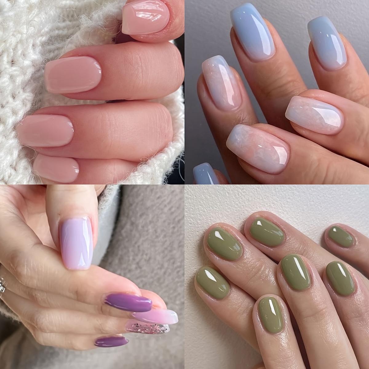 Vishine Gel-Nagellack Set Burgunderrot – 4 Flaschen, UV/LED Aushärtbar, Soak-off