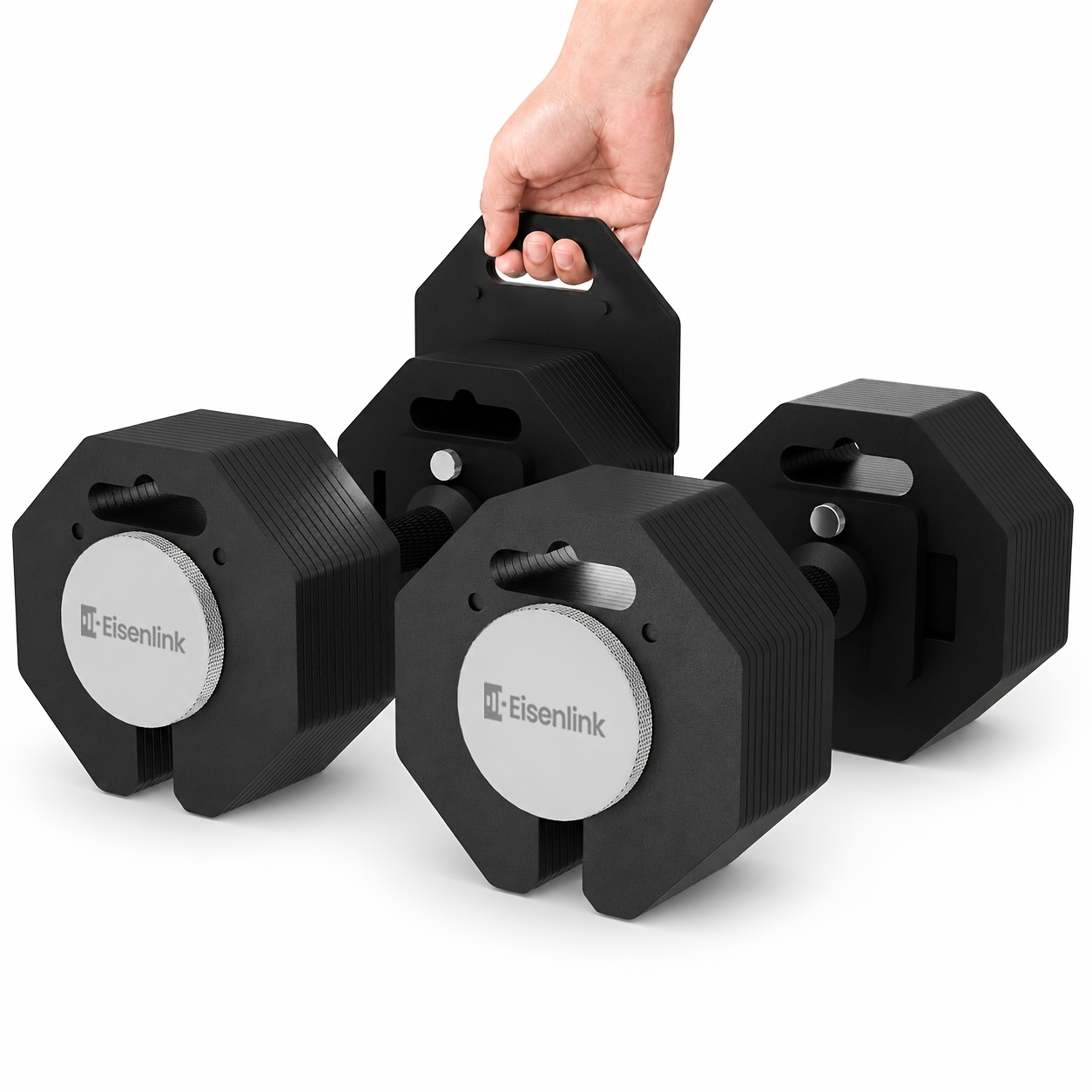 Temu eisenlink adjustable dumbbell set 9 5 50 80lb 2 5lb increments