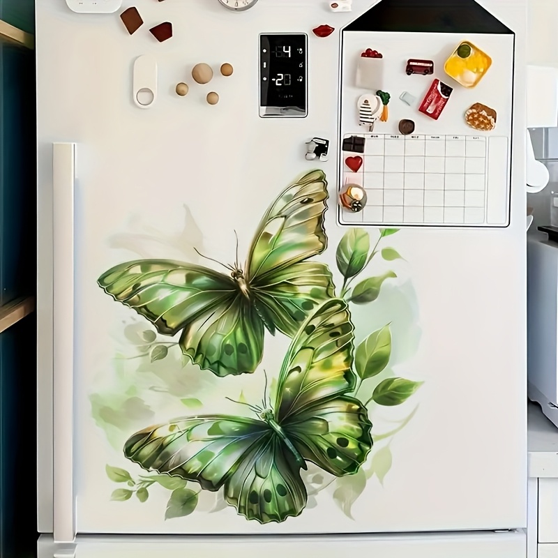 Image of 1pc, Green Large Sticker, Home Decoration Sticker, Decorating Bathroom Toilet, Kitchen Water Tank, Living Room Sofa Sticker, Suitable For Decorating Any Room