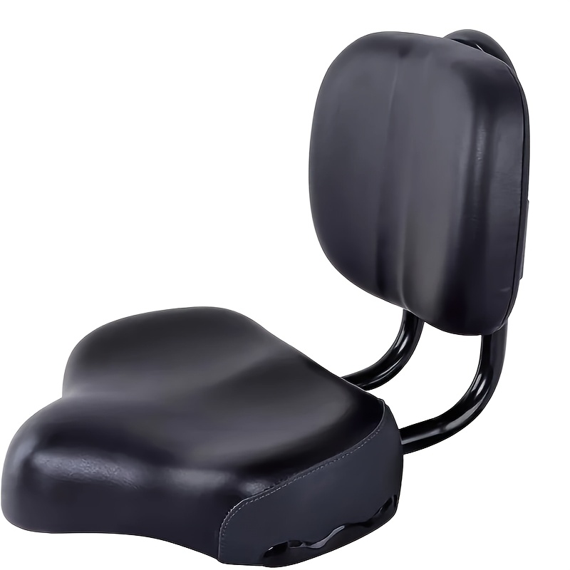 

Universal Bike With Backrest Cushion, Black Synthetic Leather & Sponge, Uncharged, Ideal For Easter, , Christmas, Halloween