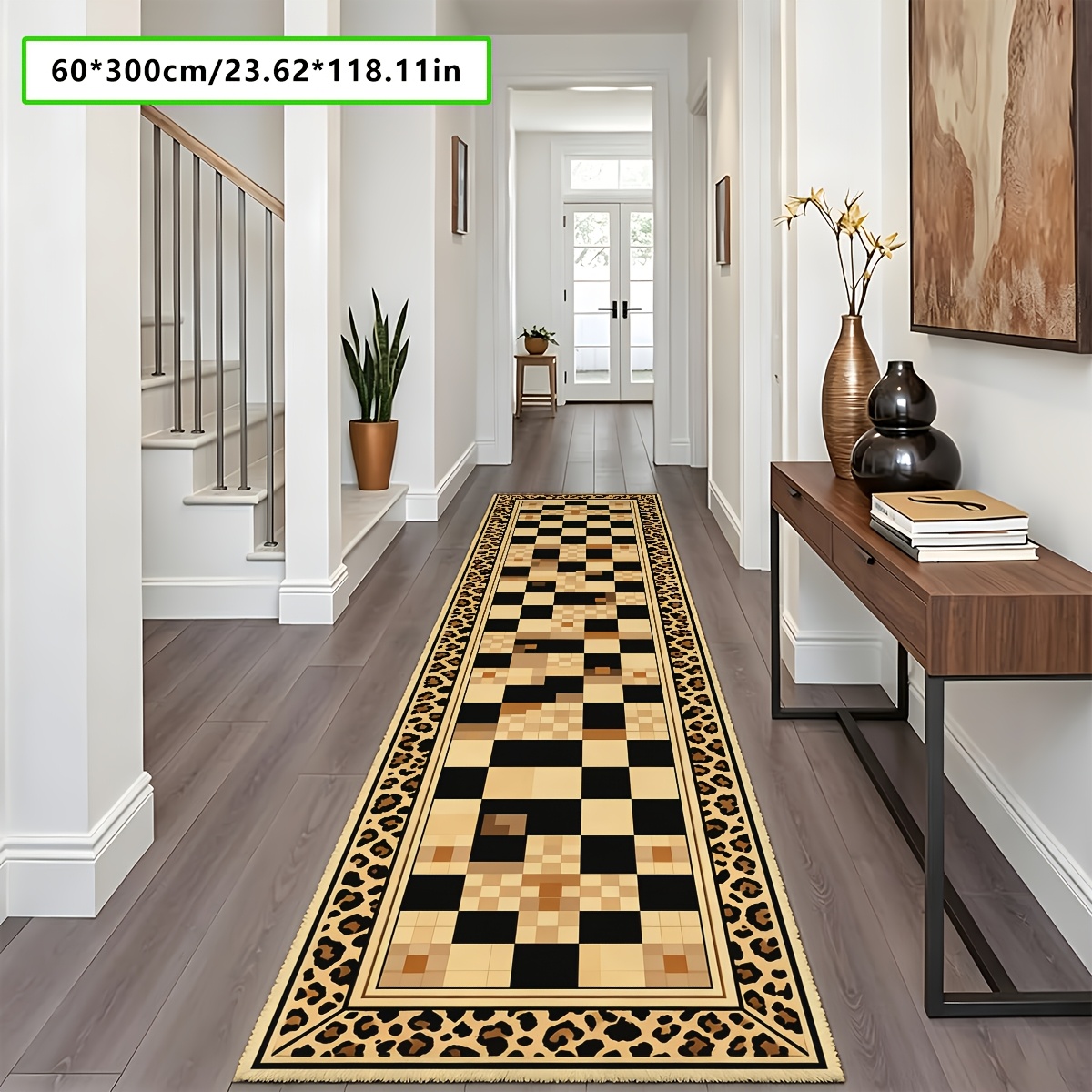 checkered runners sold on Temu United States