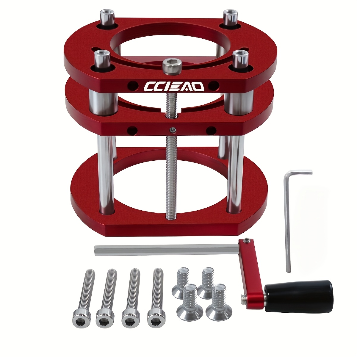 4-jaw Lifting Jack Platform Clamping Router Table Lifting System, Router Lift For 65mm Diameter Motor, Router Table Lifting Base