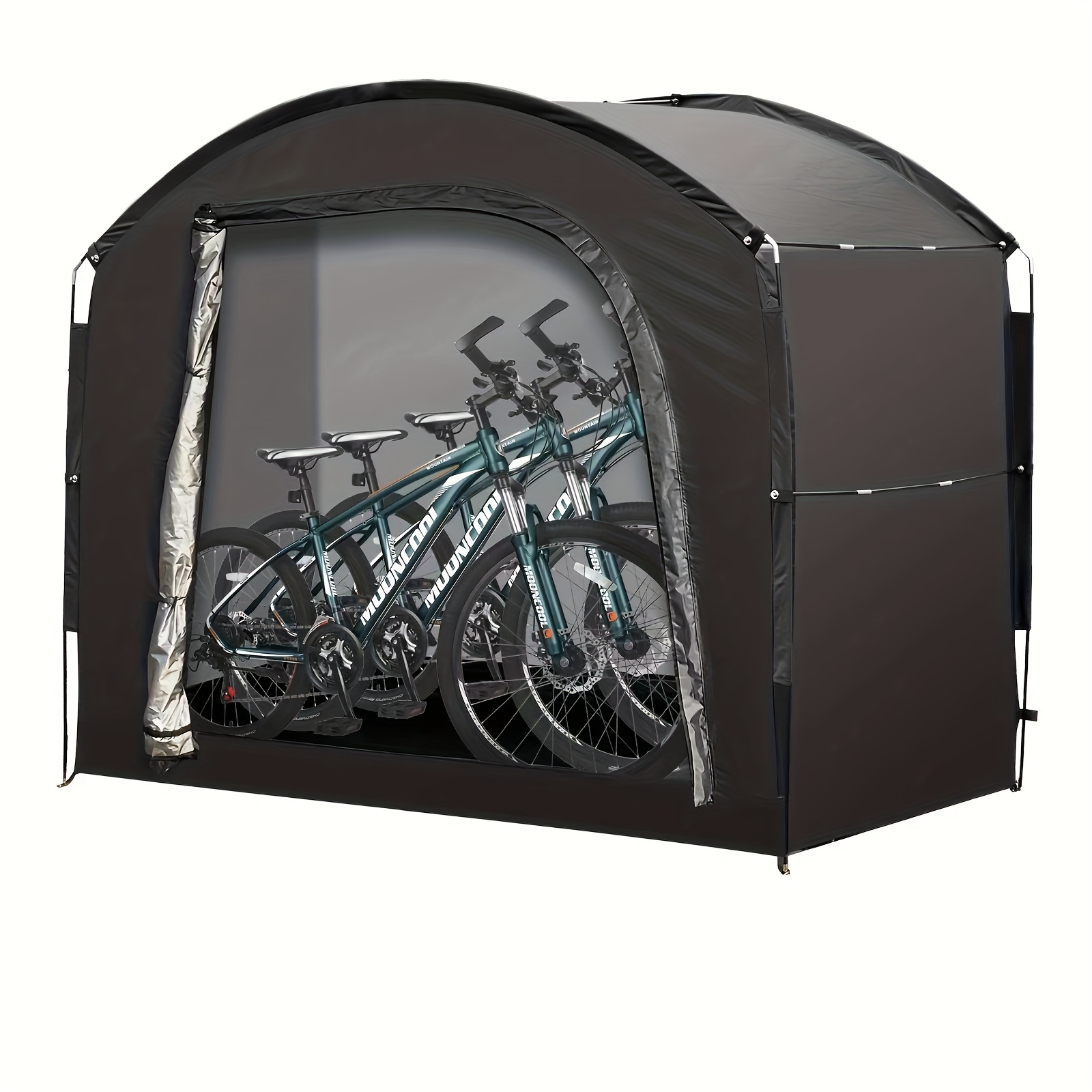 

Housse de Vélo Extérieure Extra-Large - Imperméable & Protégée contre les UV, Convient pour 3-4 Vélos, Portable & Pliable pour le Rangement au Garage/Jardin, Noir