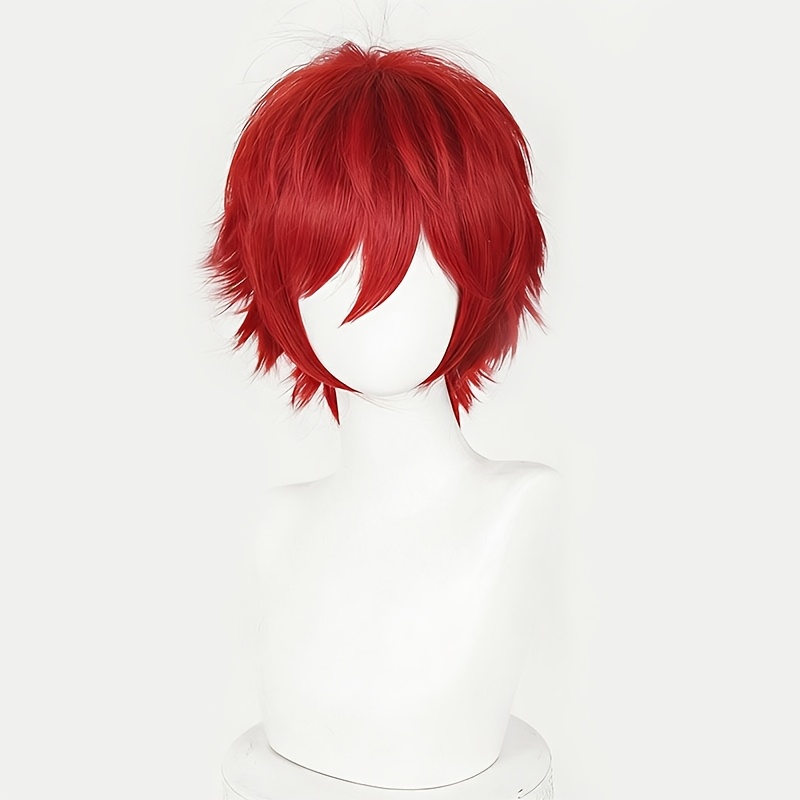 TEMU A 12-inch 's Cosplay Wig With A Stylish And Layered Short Haircut, Suitable For Daily Wear, Dates, New Year's, Halloween, Christmas, Holiday
