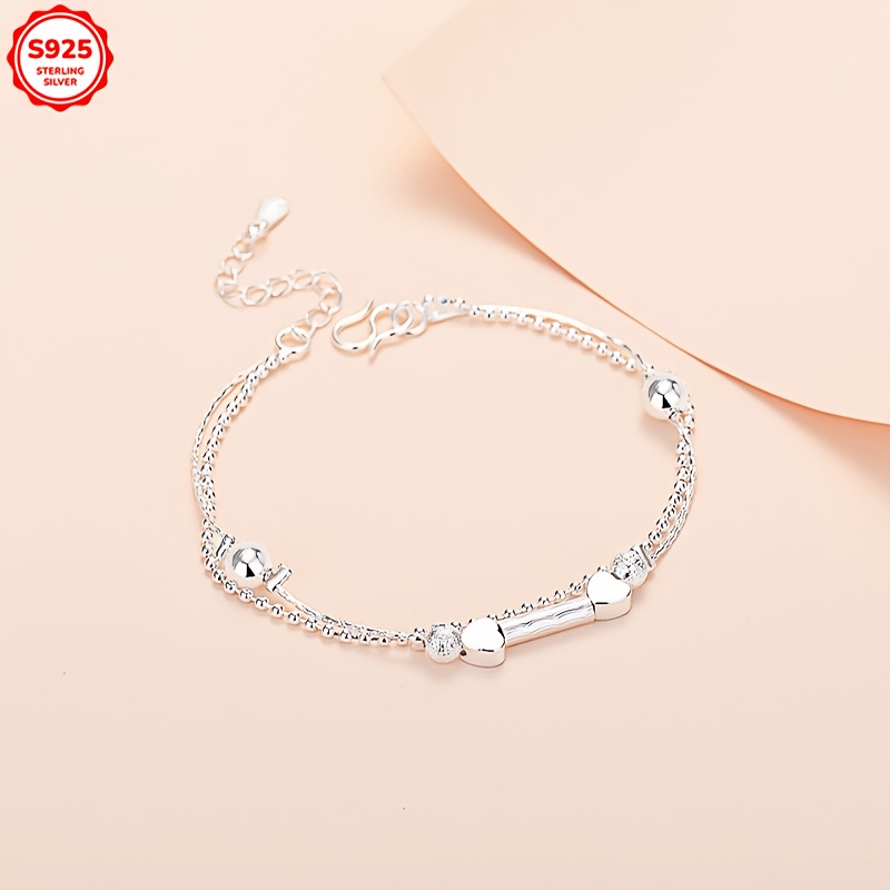 Low Allergy Double Layer Love Planet Bracelet Valentine'S Gift