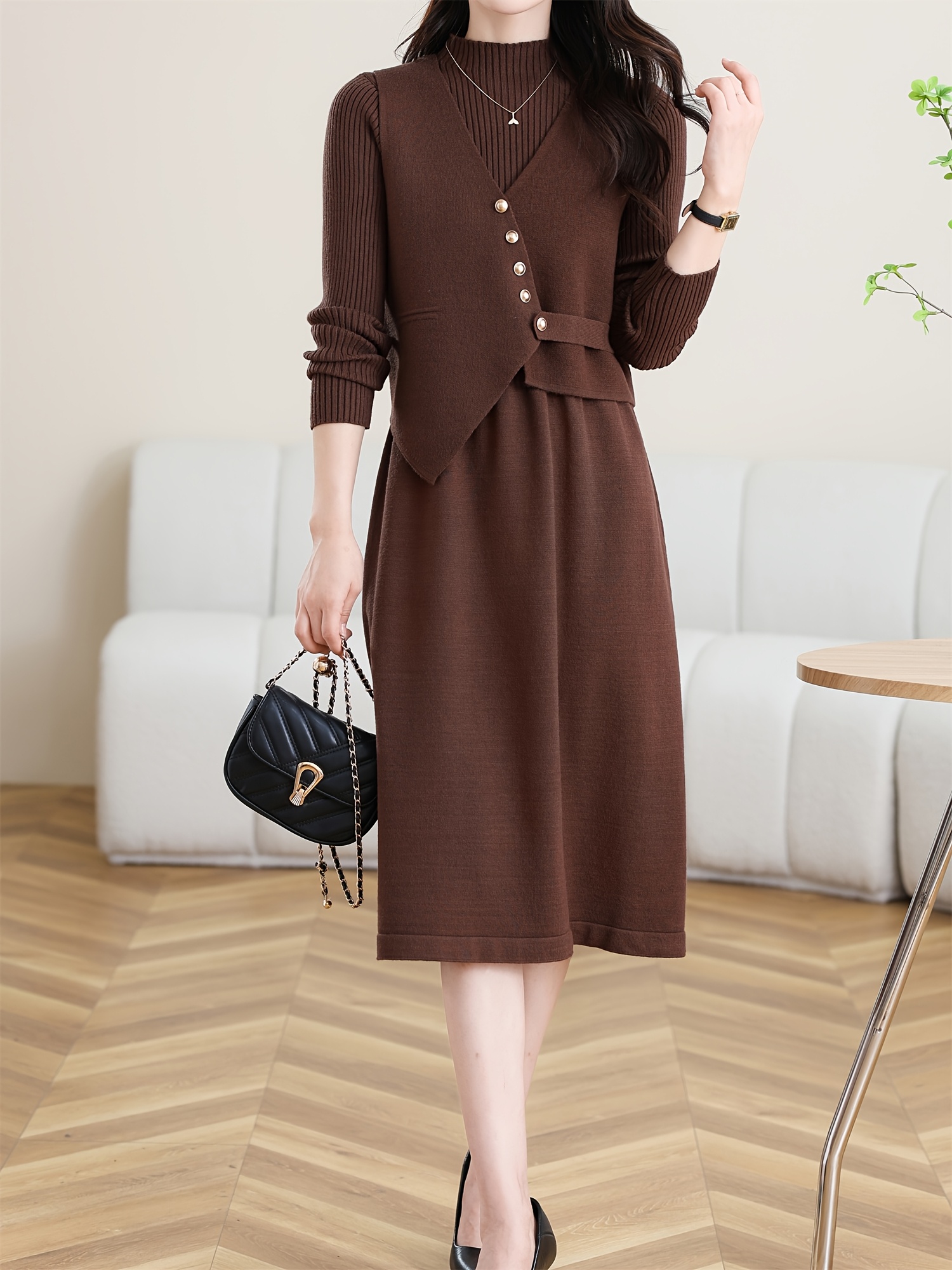 elegant womens two piece set autumn winter new release - Temu Mauritius