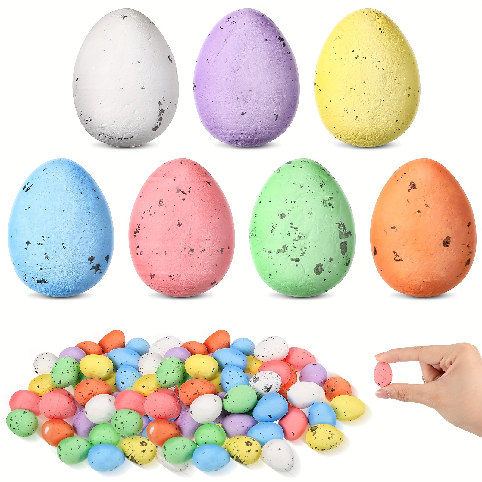 Set Di 50 Uova Finte Colorate Di Pasqua In Schiuma Di Piccione Fai-da-te  Per Regali E Decorazioni Per La Casa Per Bambini, Forniture Per Feste Di  Pasqua E Ornamenti Decorativi Per Festival