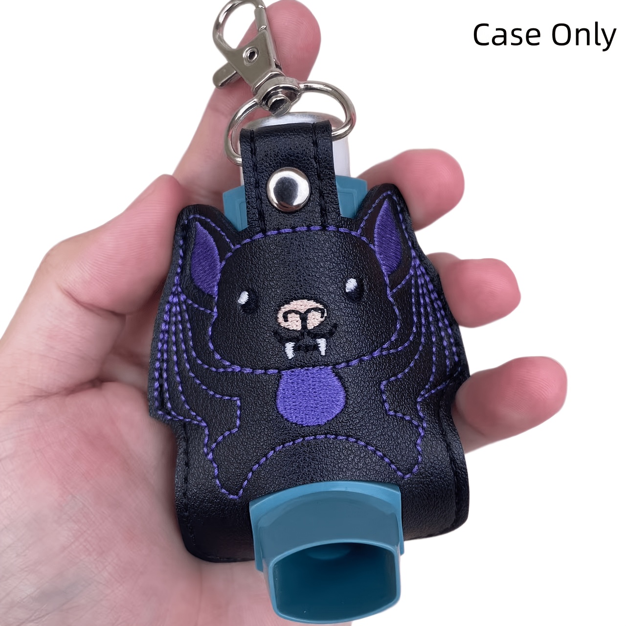 TEMU Inhaler Holder, Inhaler Case, -bag Storage Bag, Travel Handy Mini Holster, Lightweight Carrying Case With Clip, Inhaler Not Included (case ), Black, Halloween Gift