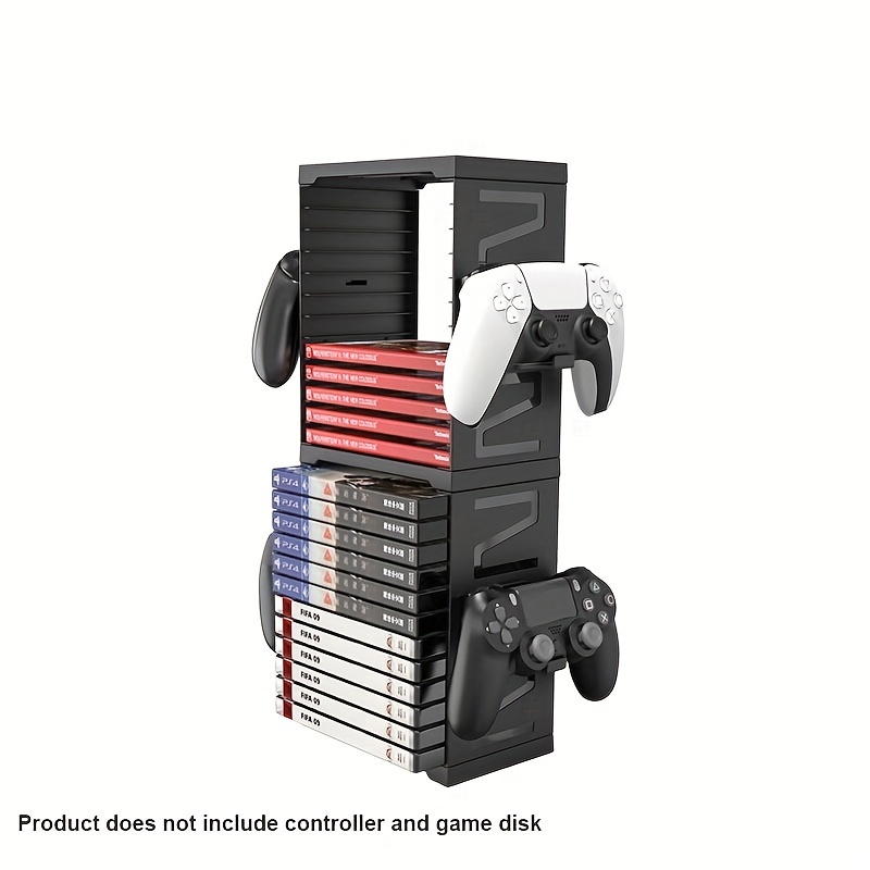 

Multifunctional Game Disc Rack For Controller Holder For Ps5 Ps4 Switch Convenient Storage And Away From Clutter