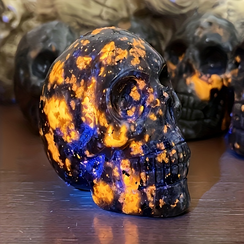 

1pc Stone , Skull, , , Skull , Halloween Decoration, , Halloween , Decoration,