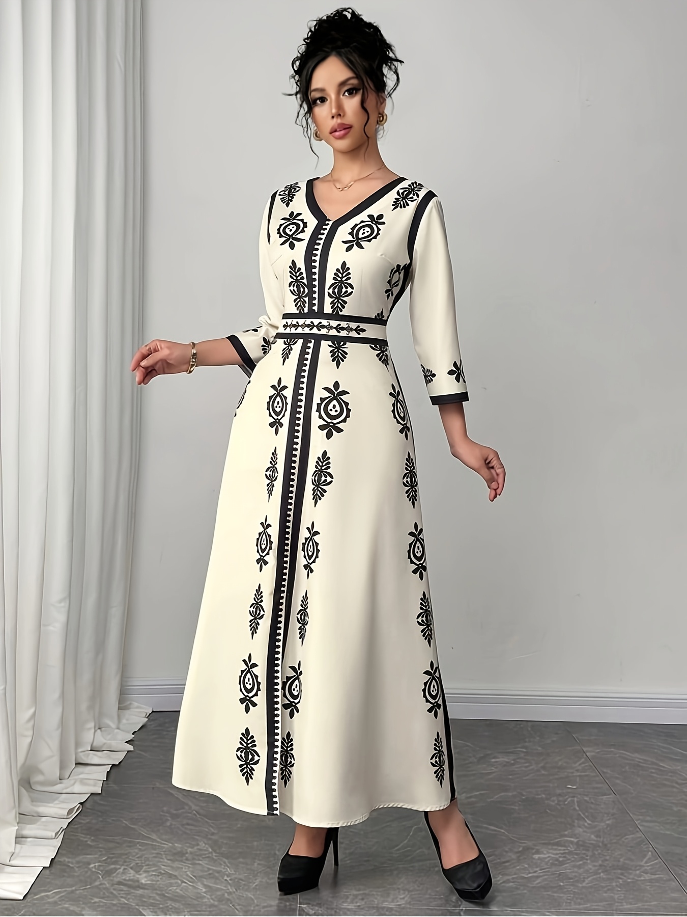 navy blue dress for baby girl Olivia Garden A-line Cotton Dress is exclusively available now on  www.KanthaIndia.com Discover fresh styles online @kanthaindia {  KanthaIndia, Cotton A-line dress, Indian Fashion, Artisanal clothing,  dresses, summer styles, winter looks, Handcrafted in main image 1