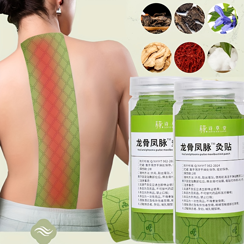 3 Patches per Bucket Dragon-Phoenix Governor Vessel Moxibustion Patch - Extra-Long & Wide, Tailored for Back, Essential for Sedentary Groups, Manual Laborers & Sports Enthusiasts, Hot Compress Patch, Labor Aid, Traditional Chinese Medicine, Herbal Patch, Manual Labor Patch, Ergonomic Patch, Natural Ingredients
