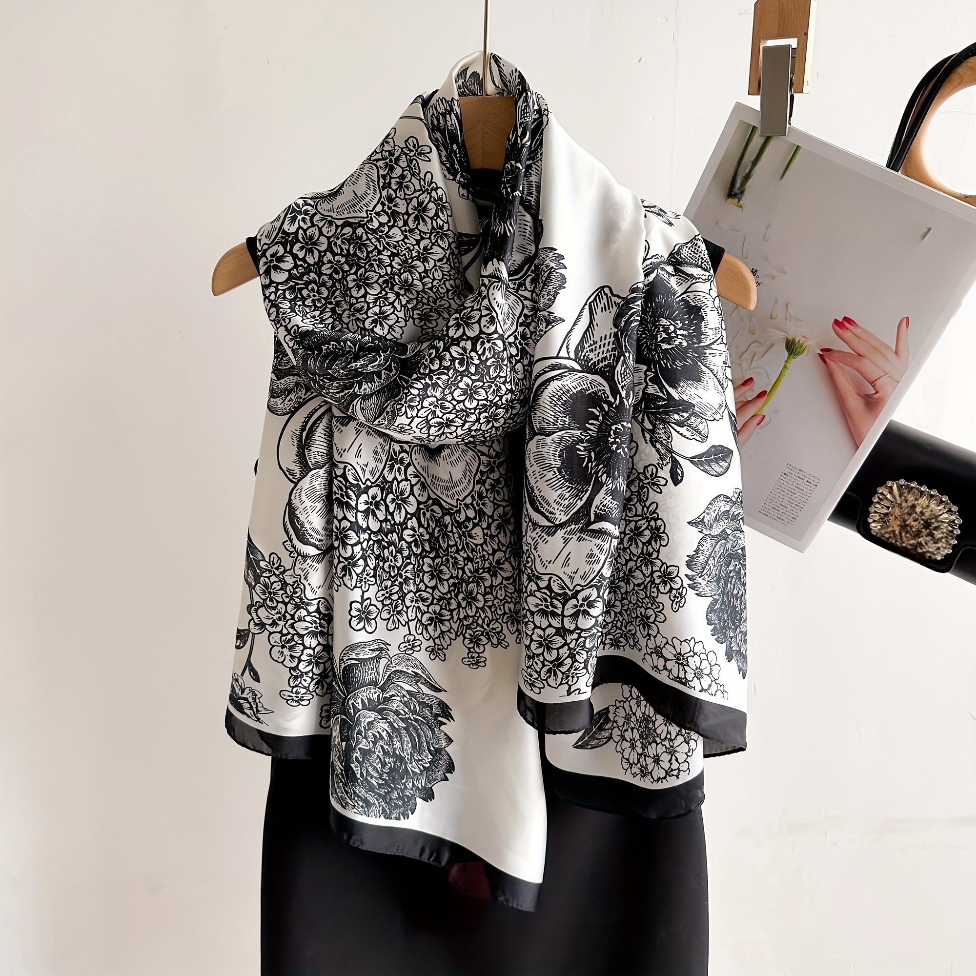 new long scarf senior brocade brocade scarf fashion sun protection thin shawl scarf fashion long shawl spring and autumn scarf set scarf   shawl outside female