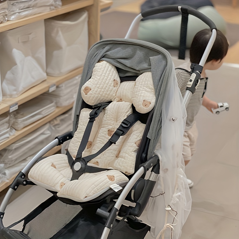 Soft Stroller Cushion for Youngsters, Cozy Beige