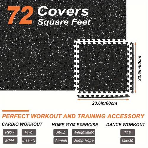 gym flooring for home mats for floor gym mats for home workout gym floor mats for exercise equipment 18 tiles eva foam mats with