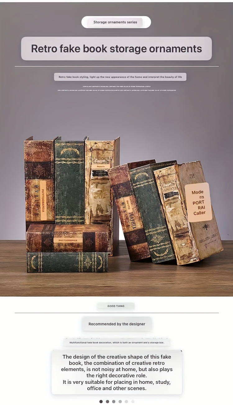 a stil buch aufbewahrungsbox dekoration. holz