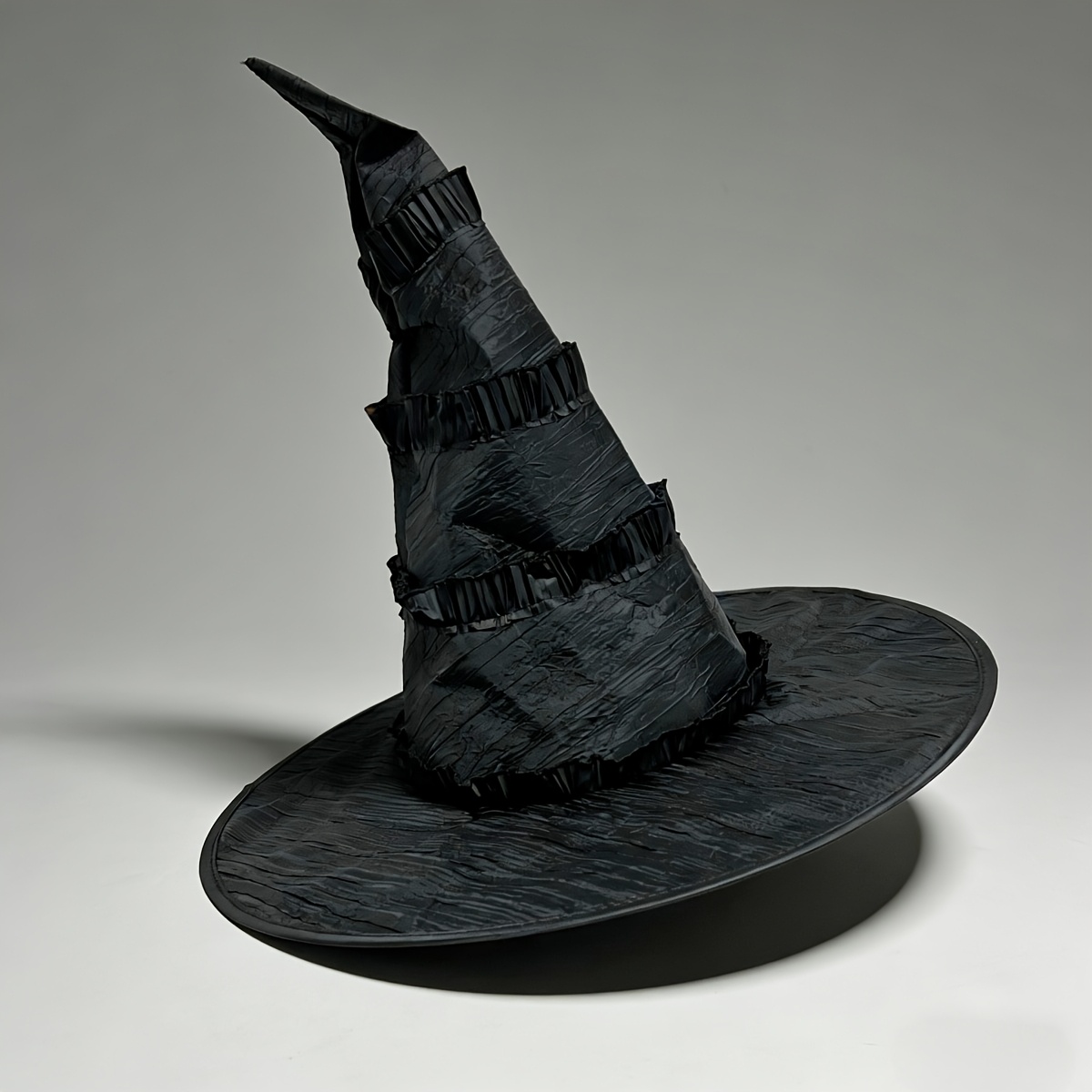 TEMU 1pc Chapeau de à Volants Halloween Cosplay Chapeau de Style Lolita Gothique Noir avec Garniture en Dentelle Décoration de Fête Accessoire de