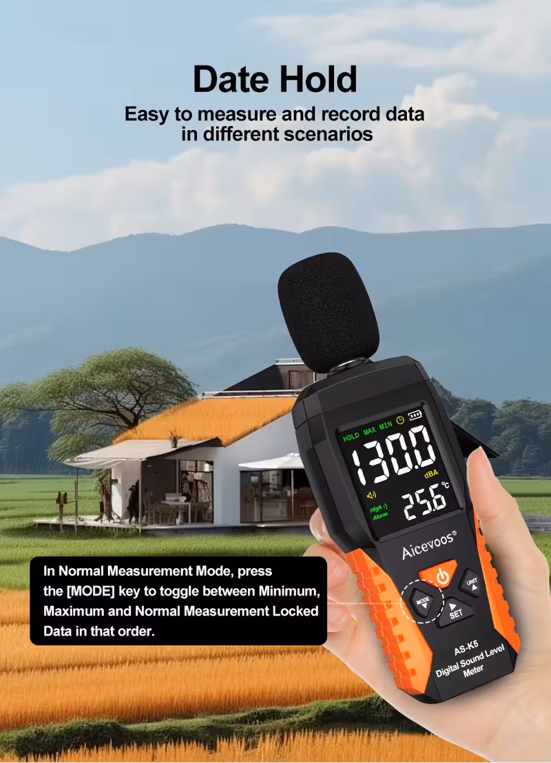 meter decibel meter 30 130db measure sound level noise decibel monitor Product details 8