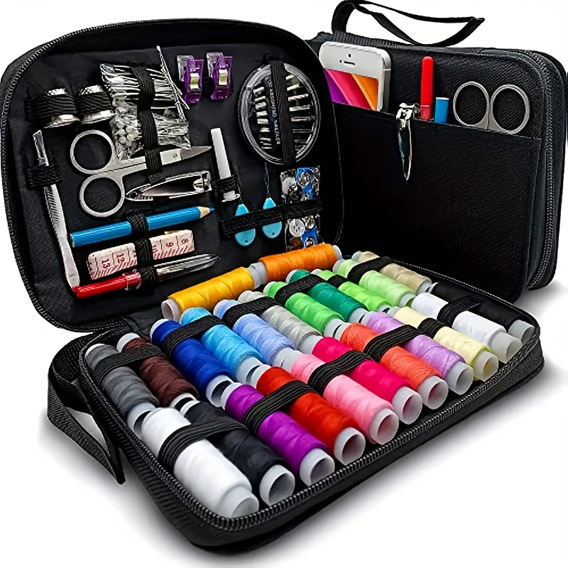 

100pcs Portable Sewing Kit 24 Thread , Sharp & For