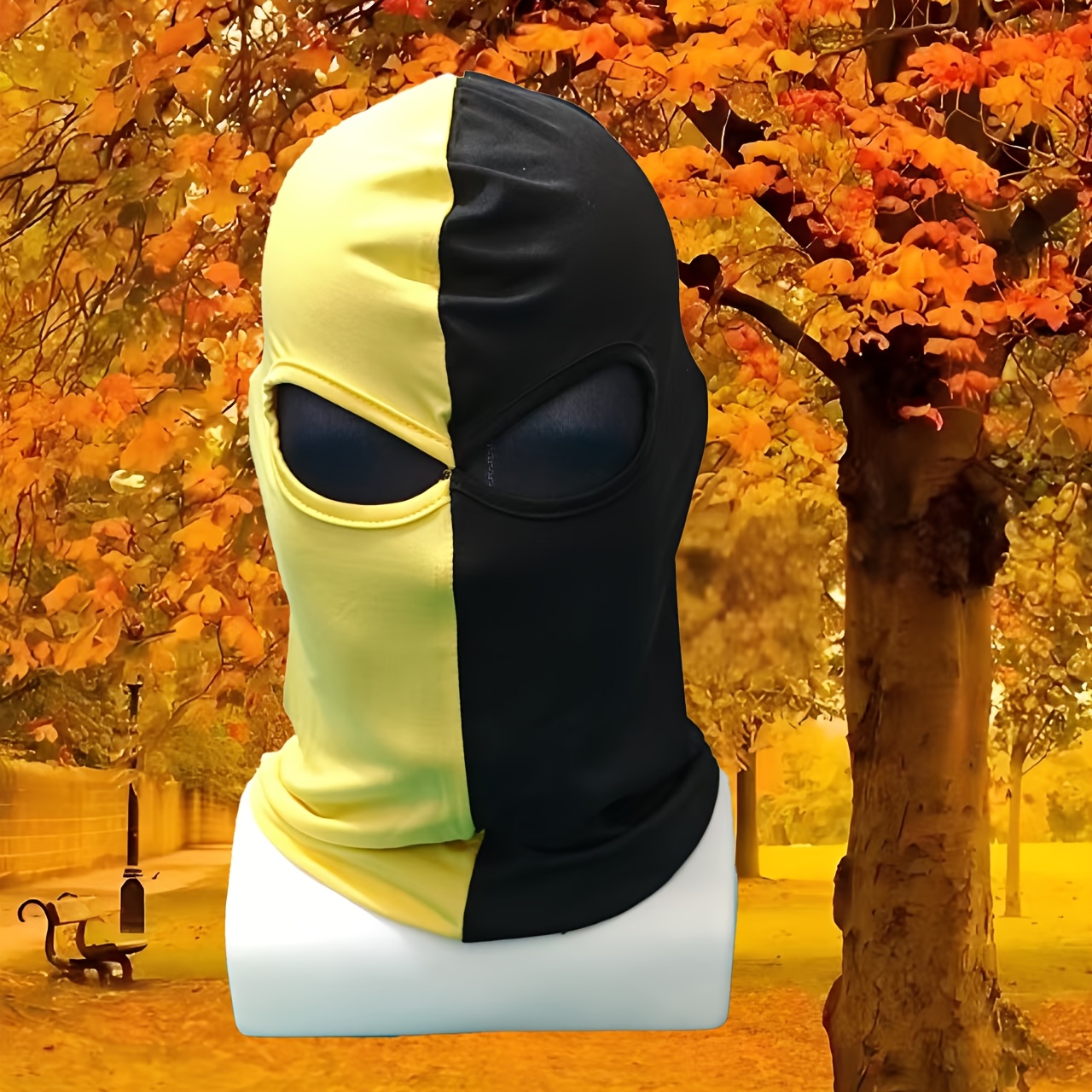 

Unisex Balaclava Mask For Adults, Windproof Warm Polyester 95% & Spandex 5% Knit Fabric, Headwear For Cycling, Outdoor Sports, Sun Protection, Dust Cover, For Christmas, Mardi Gras,