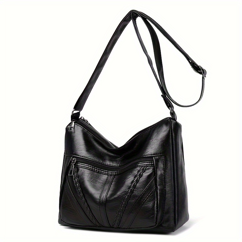 Women's Fashion Shoulder Bag, Large Capacity Crossbody Purse With Zipper Closure