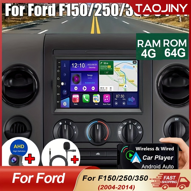 

7'' For 13.0 Car Stereo For Ford F150/250/350 (2004-2014) - Dual Usb, Wireless, Wifi, Gps Navigation, Touchscreen, Steering Wheel Controls, Rear View Camera , And More - 2gb For /64gb Storage