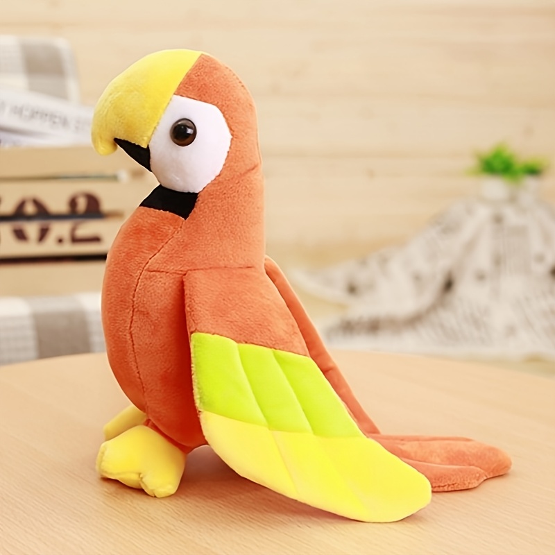 Cute Simulation Parrot Plush Toy - Durable, Soft, Chewy, Interactive Fun - Pet Grinds Teeth, Relieves Boredom, Suitable for Small and Medium-sized Dogs