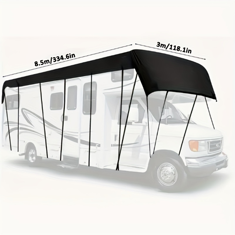 TEMU 5 Sizes Rv Top Cover, Roof Tarpaulin, Good Wear And Water Resistance, Vehicle Top Cover, Roof Protector Roof Tarpaulin Roof Tent