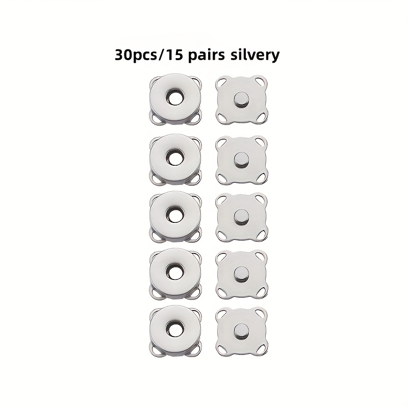 TEMU 30pcs Diy Clasps, Suitable For Handbags, Wallets, Wallets, And Crafts - Diy Bag Accessories, Diy Wallet Making