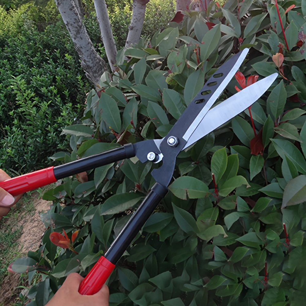 TEMU 1pc Pack, Handheld Heavy Duty Gardening Pruning Shears, Gardening Tools Grass Cutting Shears With Sharpener, Hedge Shears For Lawn Garden Or