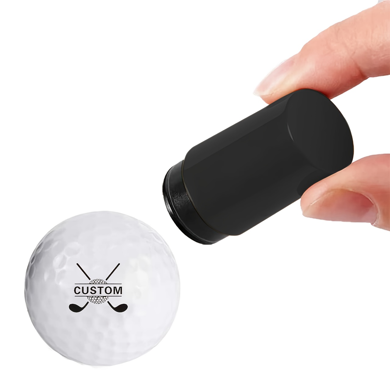 TEMU Aangepaste Golfzegel, Gepersonaliseerde Golfzegelmarkering, Kan Worden Bedrukt met Lettercombinaties, Golfaccessoires, Uniek Logo Ontwerp