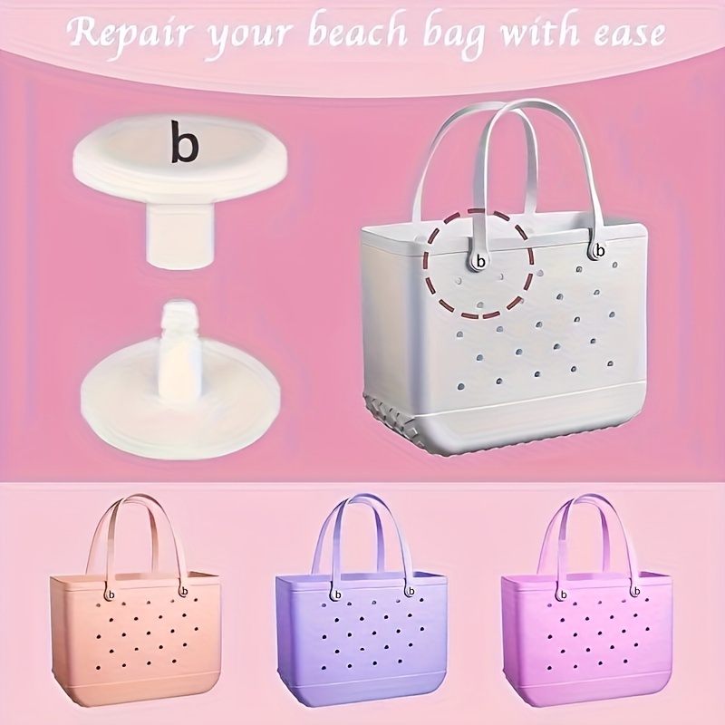 4pcs set bag button eva beach bag button accessories portable storage bag b letter button