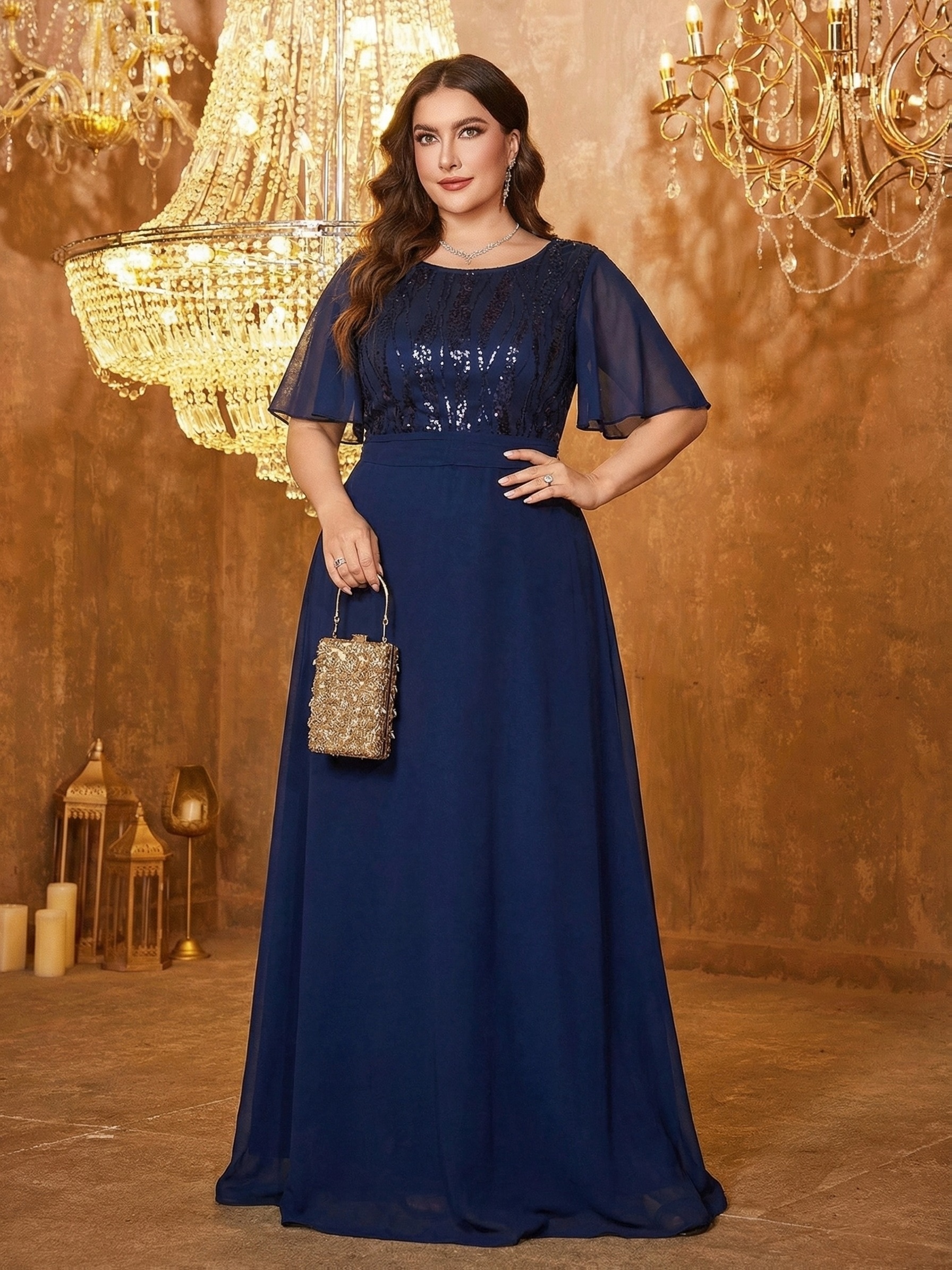 sachin and babi light blue dress Chiffon Summer Dresses main image 1