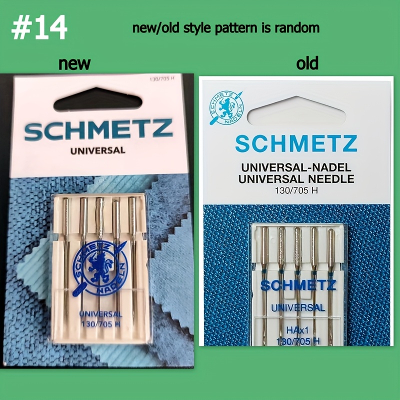 E-shop 5-teilig (130/705 H) Haushaltsnähmaschinennadeln 65/9, 75/11, 80/12, 90/14, 100/16, 110/18