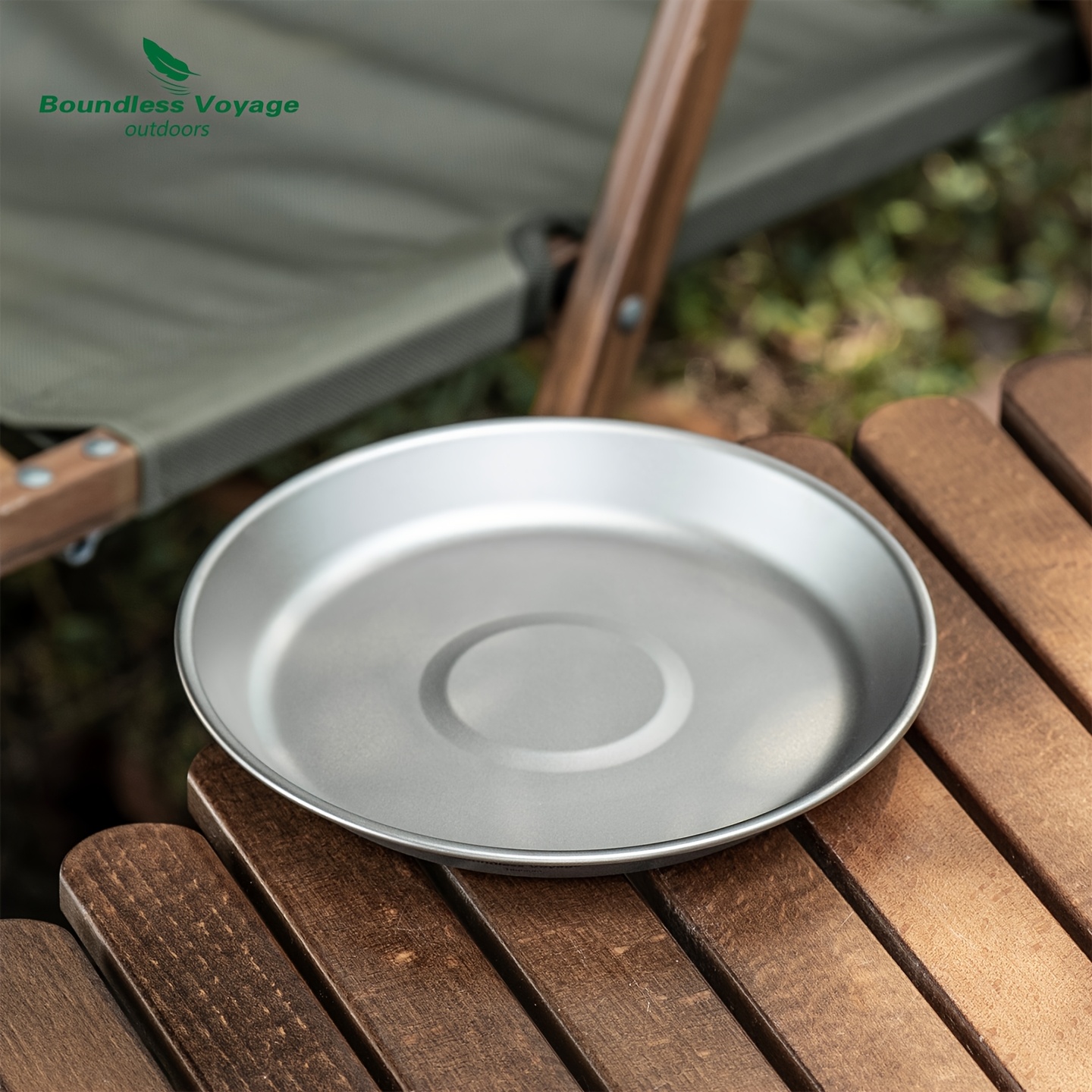Image of Voyage 1pc Pure Titanium Outdoor Bowl - Lightweight, Portable Camping Dish For Salads & Seasonings