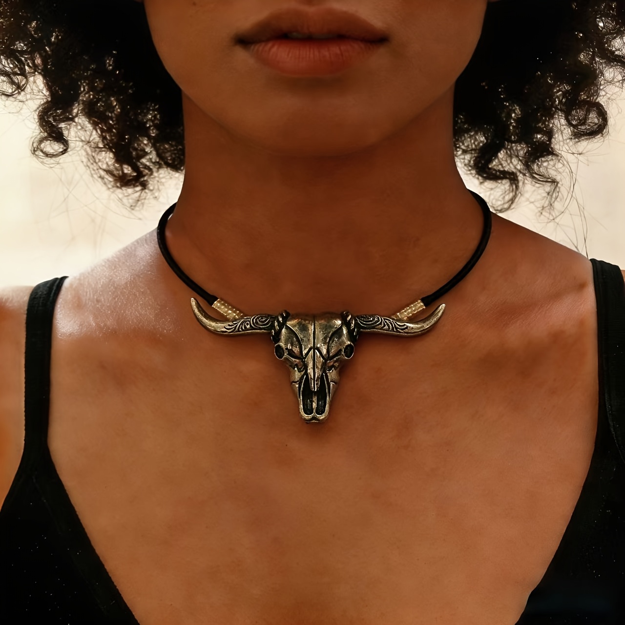 TEMU Collier Élégant pour Femme avec Tête de , Convient pour un Usage , les Fêtes et