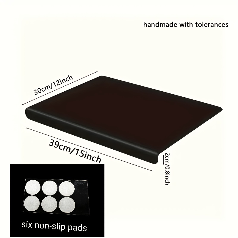 TEMU 1pc Large Black High-tenacity Cutting Board, Chopping Board, Non-slip Acrylic Black Transparent Cutting Board, Kitchen , Countertop Protection