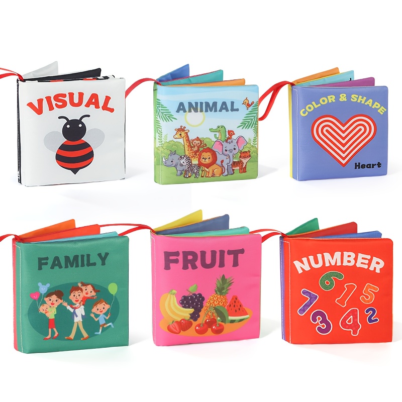 Washable Tear-Resistant Cloth Book, Infant Sensory Toy