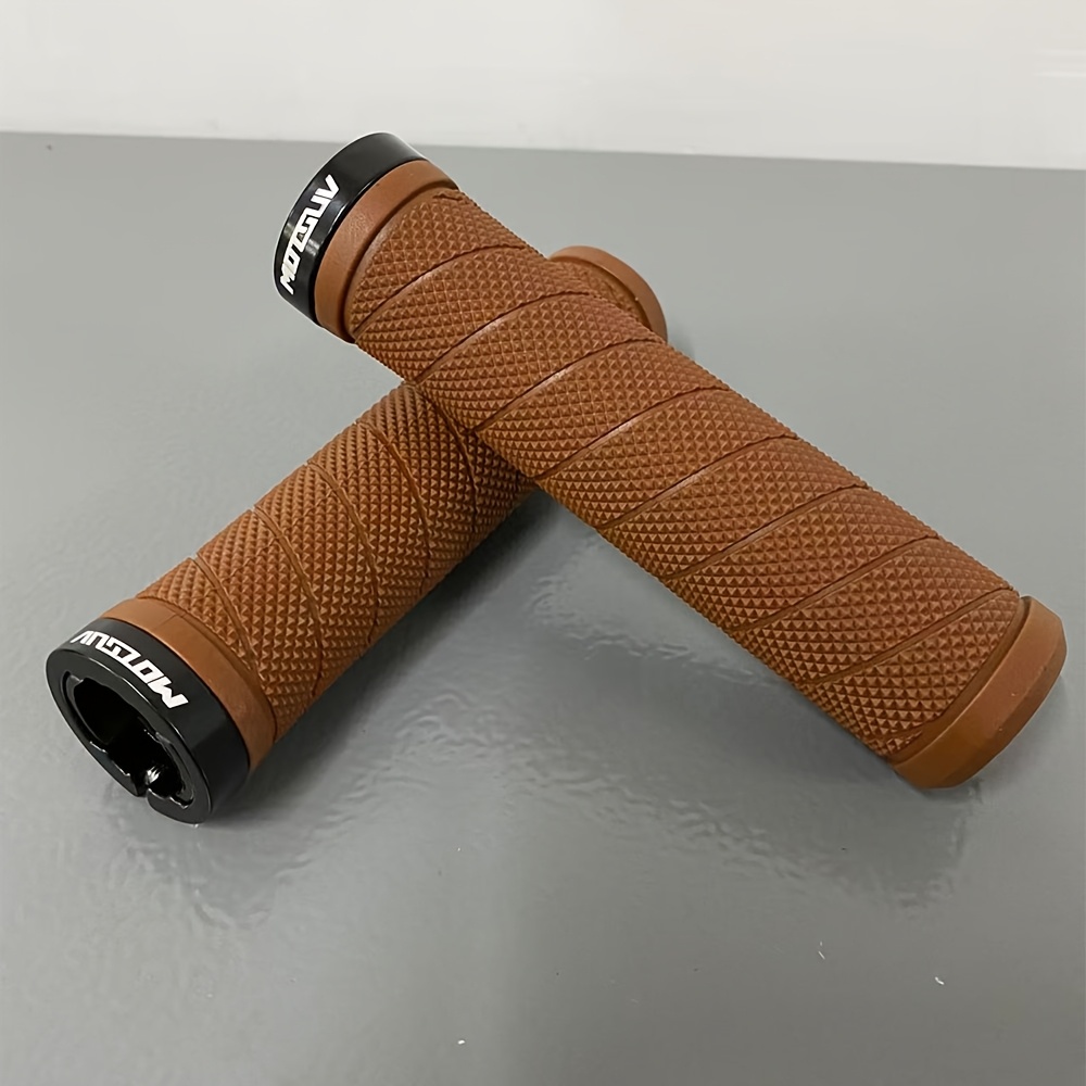 1 Pair Single-sided Locked Granule Anti-slip Handlebar Grip