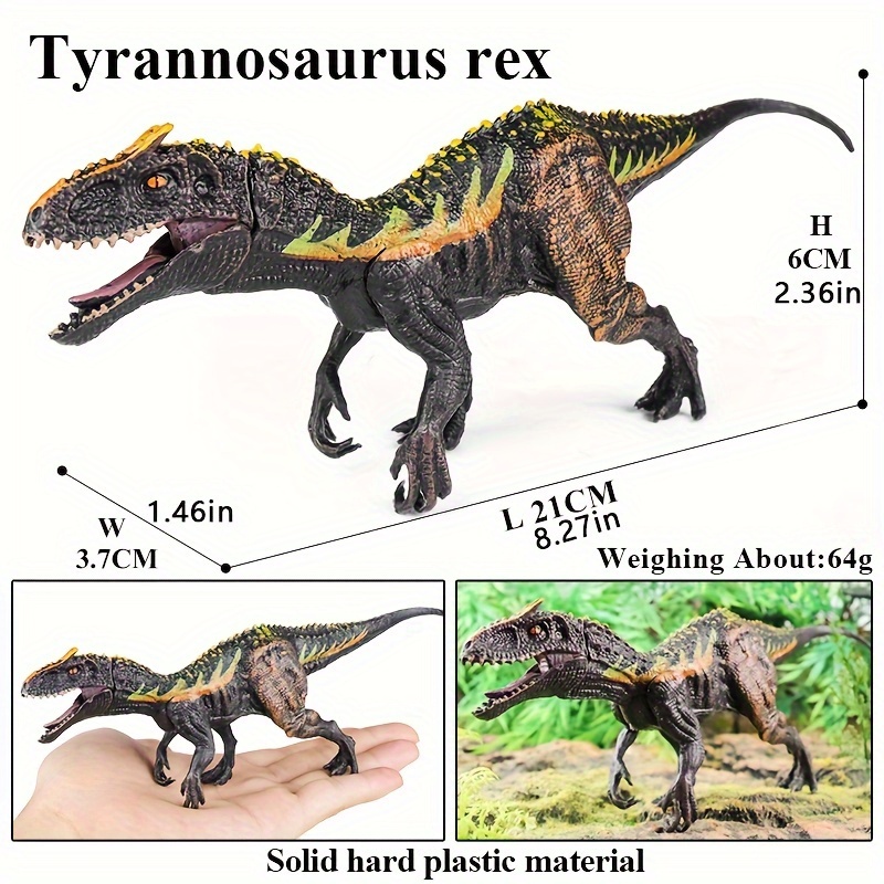 Image of Rex Dinosaur Toys - Realistic Action Figure Toy Trex Figurine Model Prehistorical World For Kids Boys Girls 3+